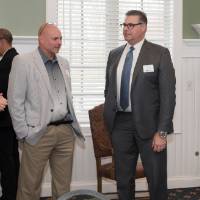 Attendees discussing